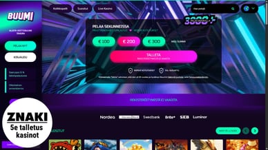 casino 5€ talletus