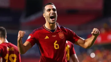 Mikel Merino en la selección de España Mikel Merino jugador de la selección española