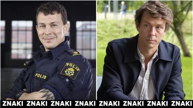 Oscar Töringe under inspelningen av serier