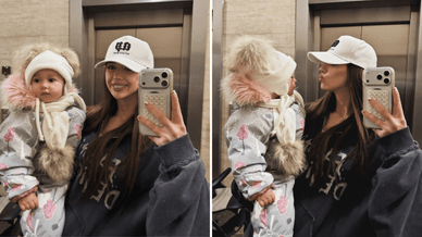 Українська блогерка та інфлюенсерка Сімбочка разом зі своєю маленькою донькою Софією