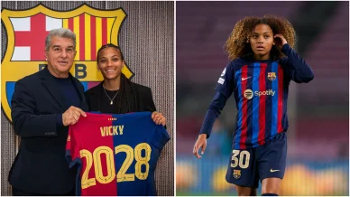 Vicky López en el FC Barcelona Vicky López en el FC Barcelona