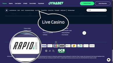 live casino Rapid Transfer