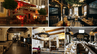 «Віденська кав'ярня», песторація «Ріта Штейнберг», Ресторан «Панська Гуральня», гостинна ресторація «Гопачок» та ресторан «Di Bocca»