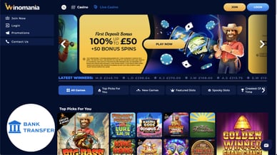 online casino with instant bank transfer