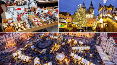 kerstmarkten in Praag