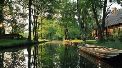 Kanäle und Wälder im Herzen des Spreewalds