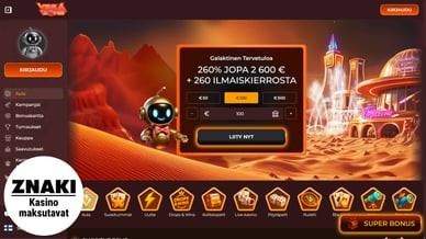 kasinot maksutavat