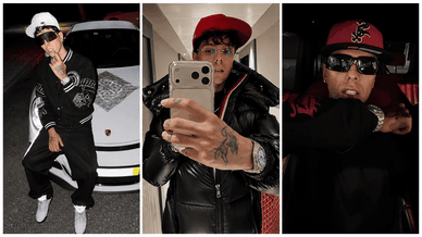 LON3R JOHNY em fotografias casuais com boné, óculos e joias