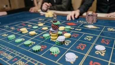 Roulette européenne : où placer les jetons sur le tapis.