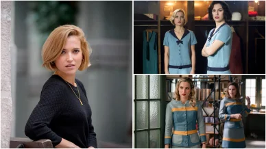 Ana Fernández García durante el rodaje de series