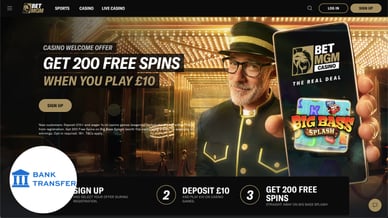 uk casino instant bank transfer