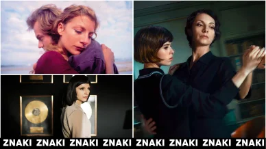 Najwa Nimri durante el rodaje de películas