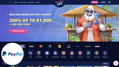 casino pay with paypal