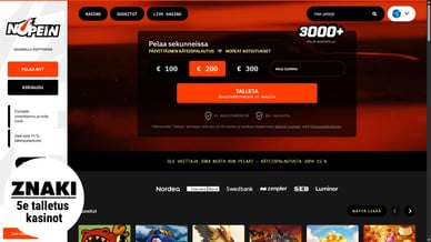 kasinot 5e talletus