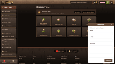 Lanistaсasino Kundensupport