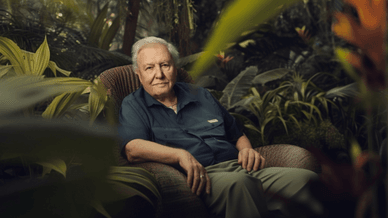 Девід Аттенборо із його документального автобіографічного фільму «Девід Аттенборо: Життя на нашій планеті», що вийшов у 2020 році на платформі Netflix