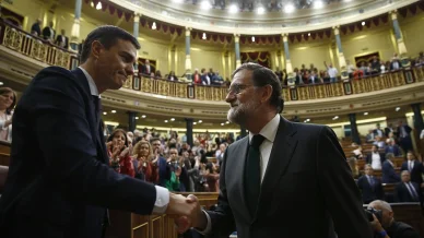 Rajoy felicita a Sánchez tras la votación de la moción de censura