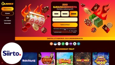 Siirto talletus kasino