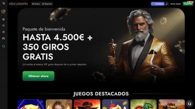Bono de bienvenida en Oscarspin casino
