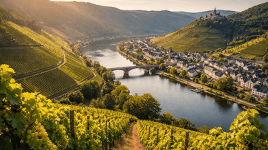 Das malerische Moseltal in Deutschland