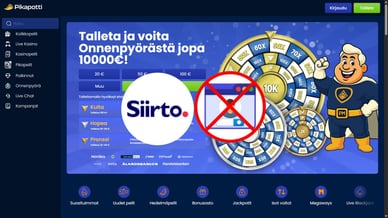 Siirto kasinot ilman rekisteröitymistä