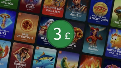 3 pound deposit casino uk games