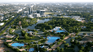 Парк розваг Tashkent Land (Ташкент-Ленд), розташований у Ташкенті, столиці Узбекистану