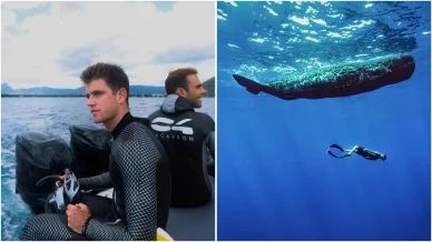 Miguel Bernardeau durante sus vacaciones