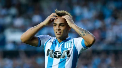 Lautaro Martínez en el Racing Club Lautaro Martínez en el Racing Club