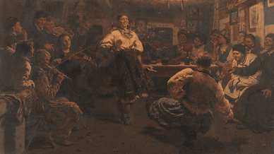 Картина під назвою «Вечорниці»