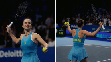 Еліна Світоліна під час виступу за національну збірну України