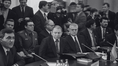 Кучма та президент Леонід Кравчук