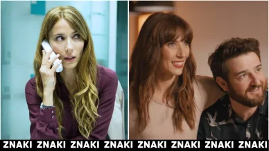 Bárbara Goenaga durante el rodaje de películas