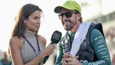 Melissa Jiménez y Fernando Alonso Melissa Jiménez y Fernando Alonso