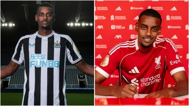 Alexander Isak i Newcastle United och Liverpool