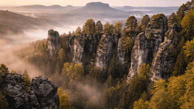 Elbsandsteingebirge – Sandsteinfelsen und Schluchten in Sachsen