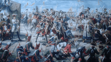 Історична сцена ліквідації Запорозької Січі у 1775 році