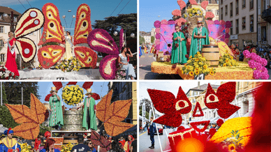 Der Corso fleuri – ein Höhepunkt der Fête des Vendanges