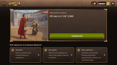 Lanista Casino Cashback