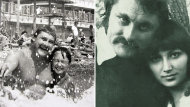 Микола Мозговий разом із Оленою Мозговою та Віолеттою Мозговою