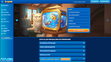 Spinfin Casino Schweiz VIP Programme Lv 5