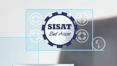 Identité visuelle du SISAT Sud Aisne, service interprofessionnel de santé au travail dans le sud de l’Aisne.