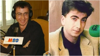 Pablo Motos durante su trabajo en la radio Pablo Motos durante su trabajo en la radio