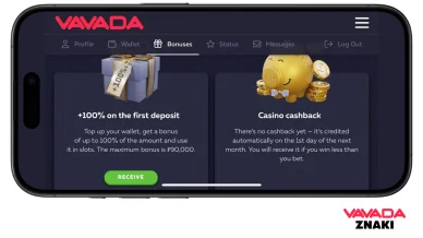 Vavada bonuses