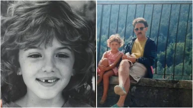 Marina Salas en su infancia Marina Salas en su infancia