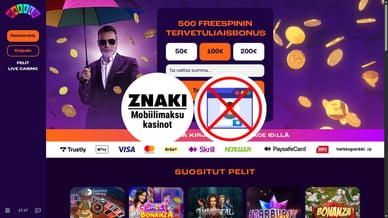 Mobiilimaksu kasinot ilman rekisteröitymistä