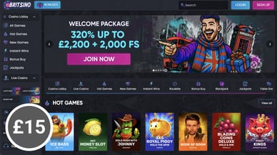 casino minimum deposit £15