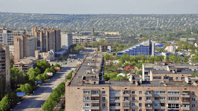 Панорама східних кварталів Луганська