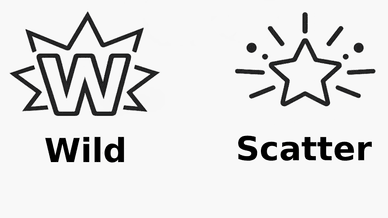igralni avtomati simboli »Wild« in »Scatter«