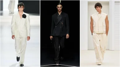 Fernando Lindez durante los desfiles de moda Fernando Lindez durante los desfiles de moda